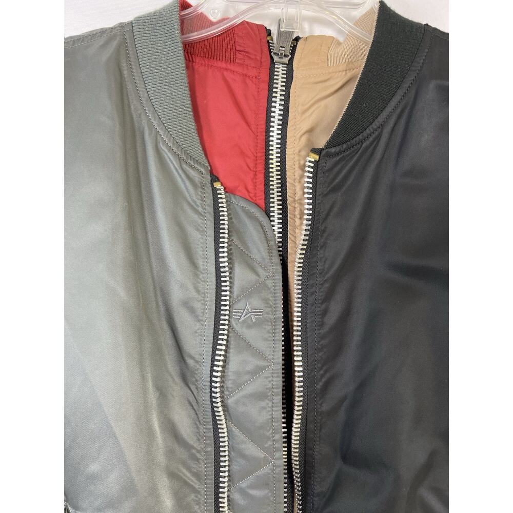 Alpha Industries Bomber Flight Jacket L-2B Reversible Color Block Men’s Sz S - Picture 5 of 16